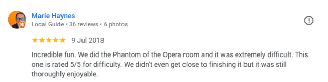 Oopperan kummitus - pakohuone tarina 1